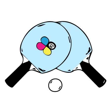 Racchette da spiaggia personalizzate con stampa logo