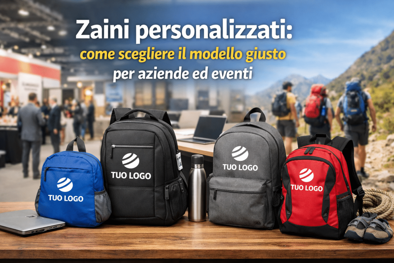 Zaini personalizzati: come scegliere il modello giusto per aziende ed eventi