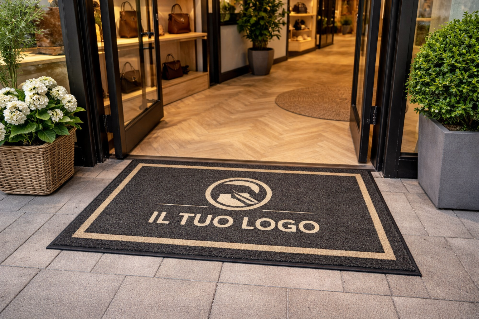 Zerbini personalizzati per negozi e ingressi aziendali